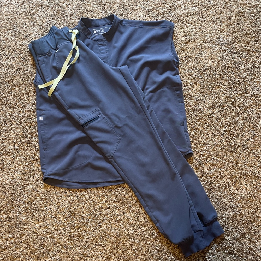 Figs XS High waisted jogger sun pants